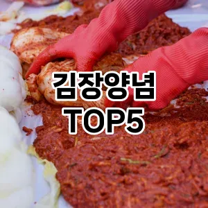 김장양념 추천 TOP5 가장핫한아이템