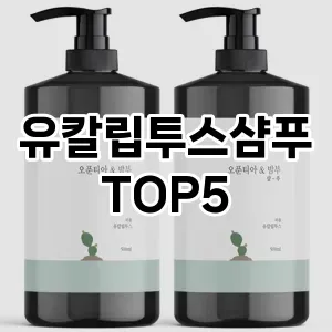 유칼립투스샴푸 추천 TOP5 사용자만족