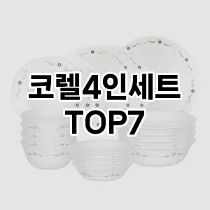 코렐4인세트 추천 TOP7