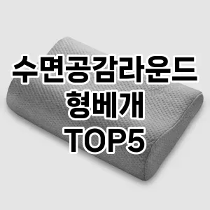 수면공감라운드형베개 추천 TOP5 강력 추천