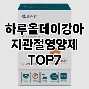 하루올데이강아지관절영양제 추천 TOP7